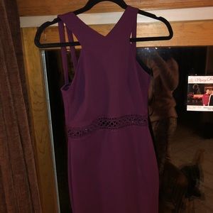 BCX Burgundy cocktail dress